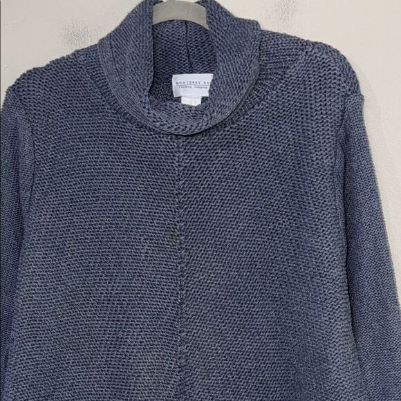 Monterey Bay Blue Turtleneck Sweater Relaxed Fit - Picture 3 of 9